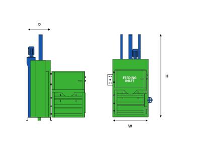10 Ton Waste Paper Baler Press - 1