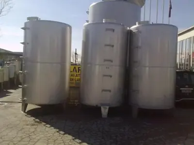 Модульный цилиндрический водонагреватель из нержавеющей стали на 10 тонн