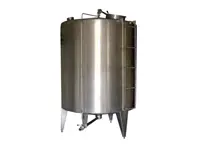 Réservoir d'eau modulaire cylindrique en acier inoxydable d'1 tonne
