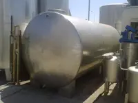 Réservoir d'eau modulaire cylindrique en chrome de 15 tonnes