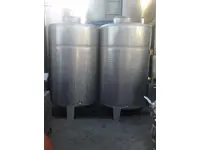 Réservoir d'eau cylindrique modulaire en acier inoxydable de 5000 L