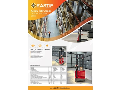 1.5 Ton (3 Metre) Akülü İstif Aracı - 4