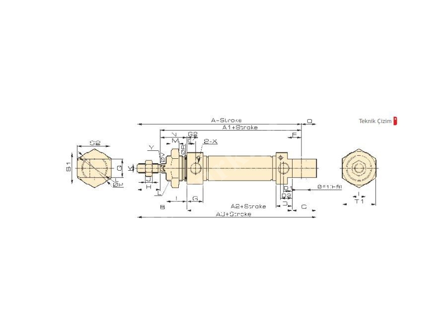 Dsn Series Mini Pen Pad Hydraulic Cylinder
