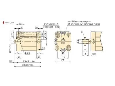 Adn Series Compact Hydraulic Cylinder