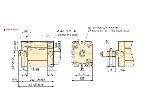 Adn Series Compact Hydraulic Cylinder
