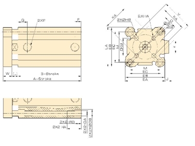 Jtd Series Short Stroke Magnetic Hydraulic Cylinder - 0