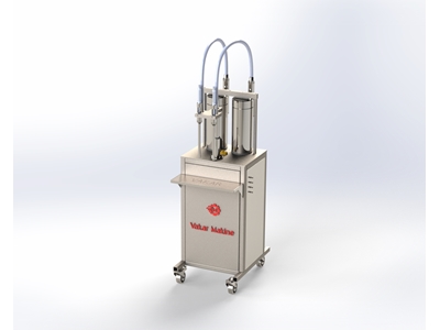 1 Litre Dipten Dolum Yarı Otomatik 2 Nozullu Sıvı Dolum Makinesi  - 0