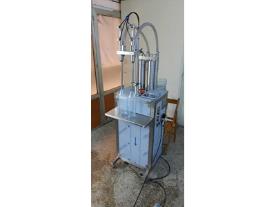 1 Litre Dipten Dolum Yarı Otomatik 2 Nozullu Sıvı Dolum Makinesi  - 4