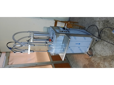 1 Litre Dipten Dolum Yarı Otomatik 2 Nozullu Sıvı Dolum Makinesi  - 6