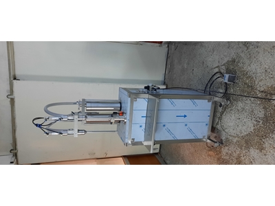 1 Litre Dipten Dolum Yarı Otomatik 2 Nozullu Sıvı Dolum Makinesi  - 8