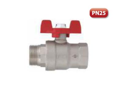 Female/Male - Full Flow Butterfly Handle Ball Valve - 0