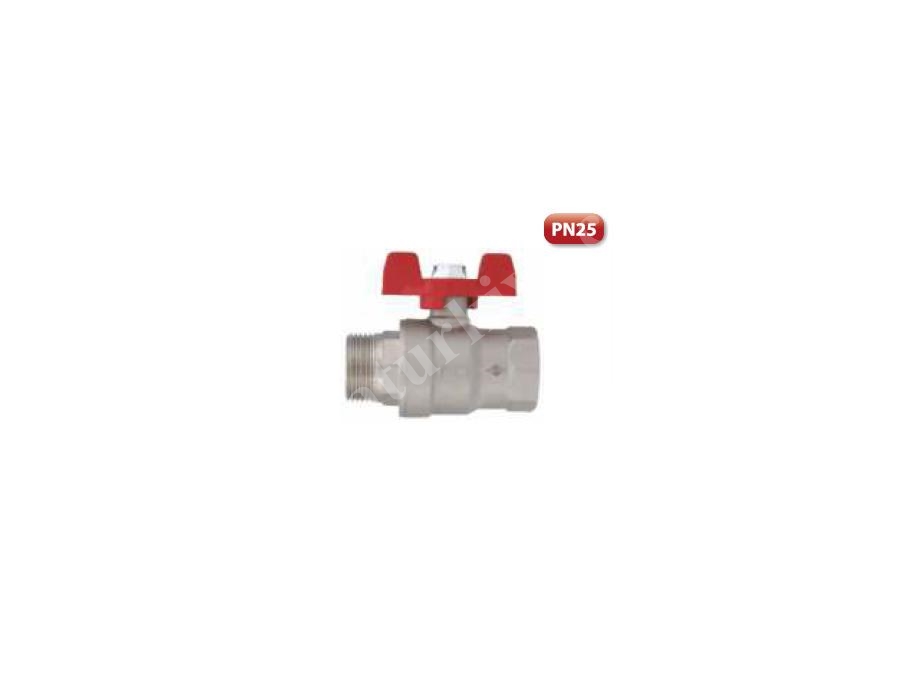 Female/Male - Full Flow Butterfly Handle Ball Valve