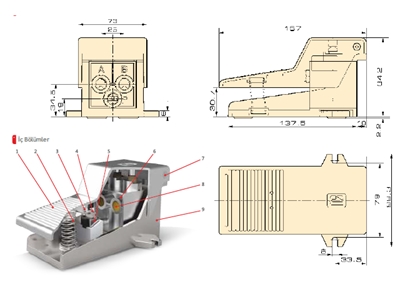 Pedal Operated Pneumatic Valve - 0
