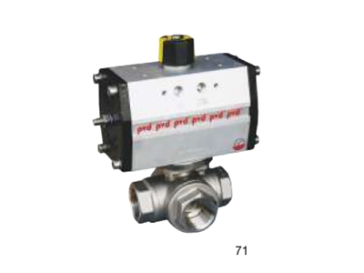 Single Acting Spring Return Actuated Brass Ball Valve - 0