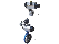 Single Acting Spring Return Actuated Butterfly Valve - 0