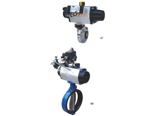 Single Acting Spring Return Actuated Butterfly Valve