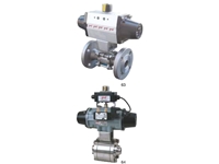 Single Acting Spring Return Actuated Stainless Steel Ball Valve - 0