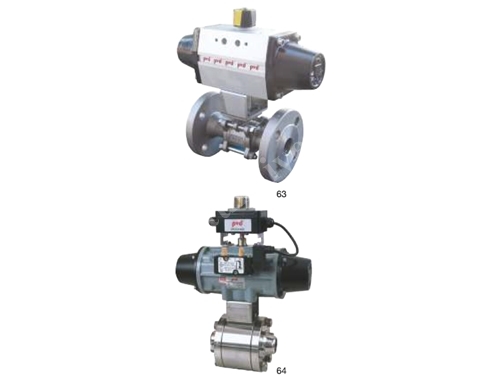 Single Acting Spring Return Actuated Stainless Steel Ball Valve