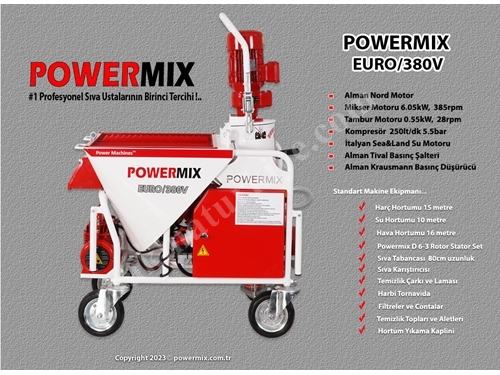 Powermix Alçı Sıva Makinası