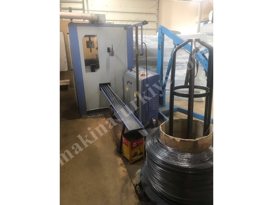 Bed Spring Helix and Spring Stringing Machine