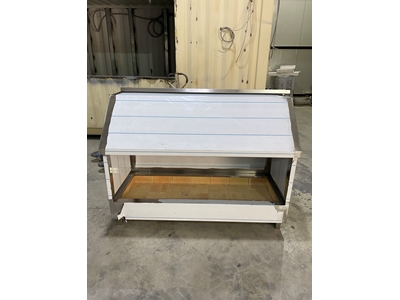 Edelstahl Wandgrill mit Holzkohle - 2