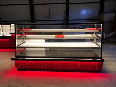 Led Aydınlatmalı Nötr Pasta Dolabı - 1