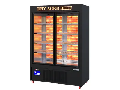 Dry-Aged Glasstehender Fleischkühlschrank