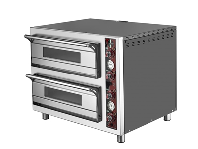 62X62 Çift Katlı Elektrikli Pizza Fırını - 0