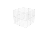 Cage de jeu modulaire pour animaux de compagnie en métal blanc 16 Panneaux Hodbehod - 1