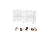 Cage pour petits animaux de compagnie en métal blanc 36 Panneaux Hodbehod - 4