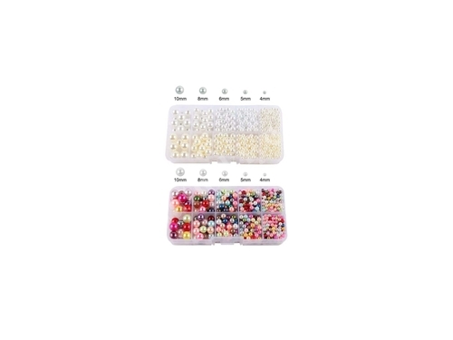 Appareil à clouer les perles à la main Hodbehod avec 1000 perles blanches et colorées