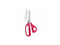 Pink Plastic Handle Fabric Scissors with 21 cm Sheath - 0