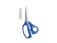 Blue Plastic Handle Fabric Scissors with 21 cm Sheath - 0