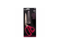 Pink Plastic Handle Fabric Scissors with 23 cm Sheath - 1