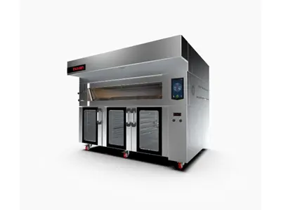 Koza 120x200 cm 1 Storey Electrical Deck Oven with Fermentation 