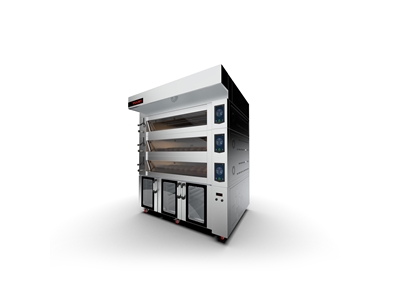 Koza 120x200 cm 3 Storey Electrical Deck Oven with Fermentation - 2