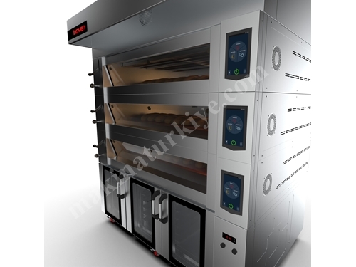 Koza 120x200 cm 3 Storey Electrical Deck Oven with Fermentation