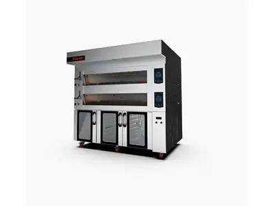 Koza 120x200 cm 2 Storey Electrical Deck Oven with Fermentation