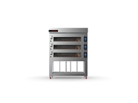 Koza 120x200 cm 3 Storey Electrical Deck Oven with Stand  - 0