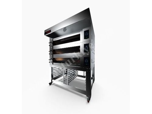 Koza 120x120 cm 3 Storey Electrical Deck Oven with Stand