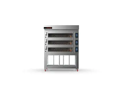 Koza 60x80 cm 3 Storey Electrical Deck Oven with Stand