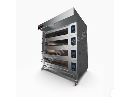 Koza 120x120 cm 4 Storey Electrical Deck Oven with Stand