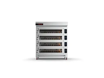 Koza 120x120 cm 4 Storey Electrical Deck Oven with Stand