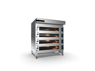 Koza 80x60 cm 4 Storey Electrical Deck Oven with Stand - 2