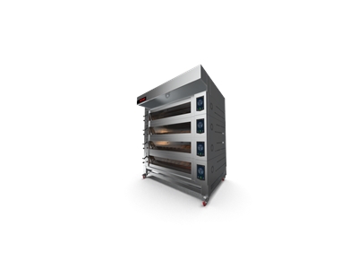 Koza 80x60 cm 4 Storey Electrical Deck Oven with Stand - 4
