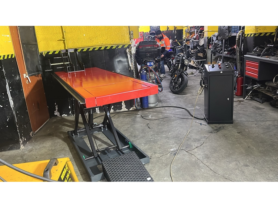 1100 mm Teker Sabitlemeli Motosiklet Lifti