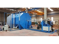 Machine de recyclage de plastique par rotation