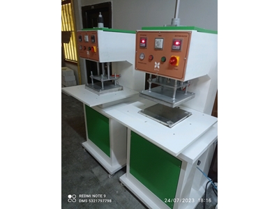 Пресс-машина для тиснения кожи верхнего слоя 35x35 см - 6