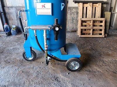 50 Kg Silis Kum Manuel Havalı Mermer Kumlama Makinası - 3