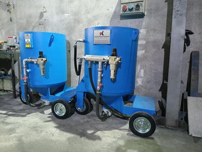 50 Kg Silis Kum Manuel Havalı Mermer Kumlama Makinası - 2